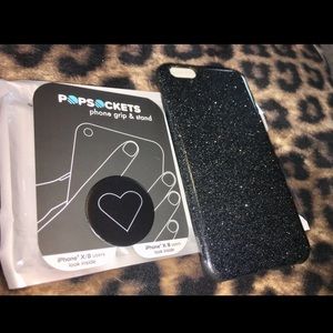iphone 6+ case along with a pop socket
